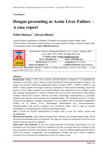 Dengue presenting as Acute Liver Failure – A case report