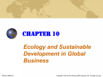 Ecology and Sustainable Development in Global Business