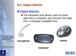 6.1 Input Device