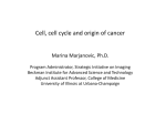 Guest Lecture 1: Cancer Cell Biology