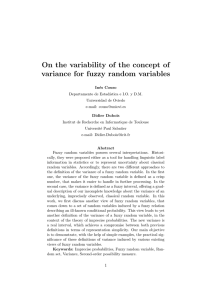 On the variability of the concept of variance for fuzzy random