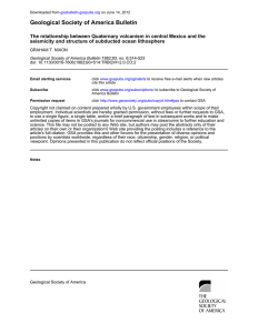 Geological Society of America Bulletin