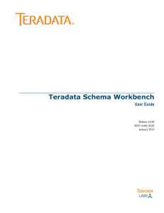 Teradata Schema Workbench User Guide