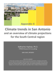 Climate trends in San Antonio - San Antonio Sustainability Plan