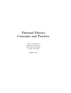 Thermal Physics Concepts and Practice
