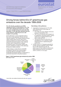 Driving forces behind EU-27 greenhouse gas emissions