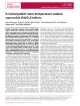 A rechargeable room-temperature sodium superoxide