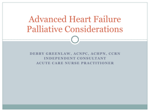 C-1 Advanced Heart Failure