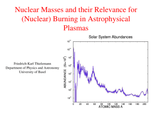Nuclear Astrophysics (1)