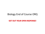 Biology End of Course ORQ