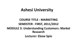 Module 3 - Understanding Customers