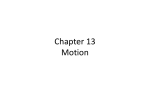 Chapter 13 Motion