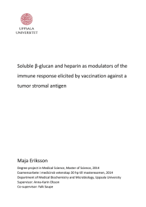 Soluble β-glucan and heparin as modulators of the immune