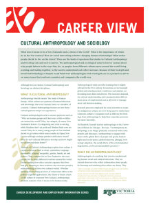 cultural anthropology and sociology