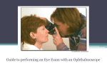 Guide to performing an Eye Exam