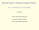 Advanced Topics in Theoretical Computer Science