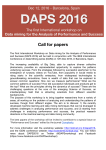 Call for papers - KDD Lab