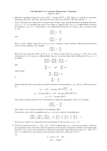 CYL100 2013–14 I semester Homework 1 Solutions August 9, 2013