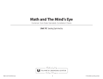 Math and The Mind`s Eye - The Math Learning Center Catalog