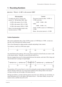 1: Rounding Numbers