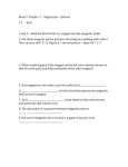 Book 2, Chapter 1 - Magnetism – Quizzes Quiz 1 and 2 – label the