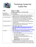 Lines of a Web Lesson Plan