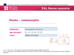 Rock posters - metamorphic PDF - EAL Nexus
