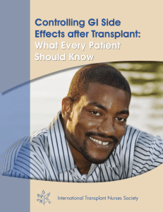 Controlling GI Side Effects after Transplant