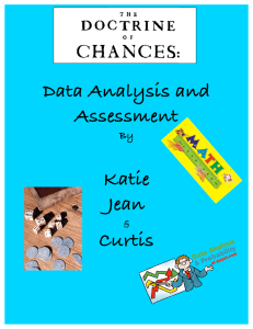 Data Analysis and Assessment Katie Jean Curtis
