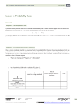 Lesson 6: Probability Rules