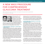 a new migs procedure for comprehensive glaucoma treatment