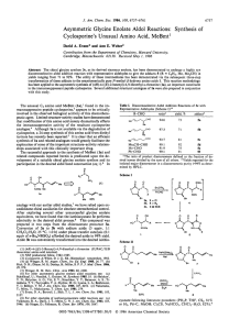 Asymmetric Glycine Enolate Aldol Reactions