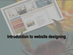 Introduction to website designing