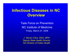 Infectious Diseases in NC Overview