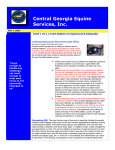 E-Mail Newsletter - Central Georgia Equine Services