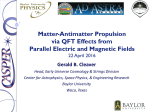 From Parallel Electric and Magnetic Fields