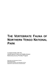 The Vertebrate Fauna of Northern Yengo National Park