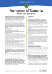 Formation of Tasmania