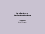 Nucleotide Database