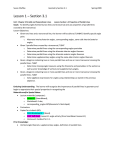 Lesson 1 – Section 3.1