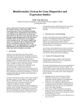 Bioinformatics System for Gene Diagnostics and Expression Studies