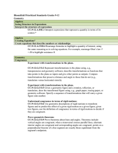 Bloomfield Prioritized Standards Grades 9