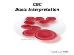 CBC Basic Interpretation - Thalassemia Center