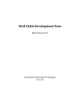 Well Child-Development Note