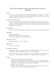 ECE 541 Probability Theory and Stochastic Processes Fall 2016