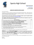 athletic participation packet - Sparta Township School District