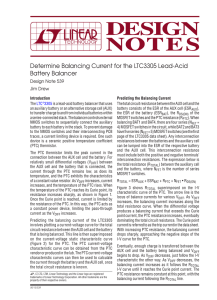 Determine Balancing Current for the LTC3305 Lead