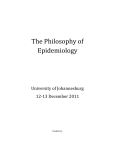 The Philosophy of Epidemiology