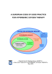 a european code of good practice for hyperbaric oxygen therapy