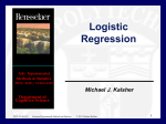 Logistic Regression - Michael Kalsher Home